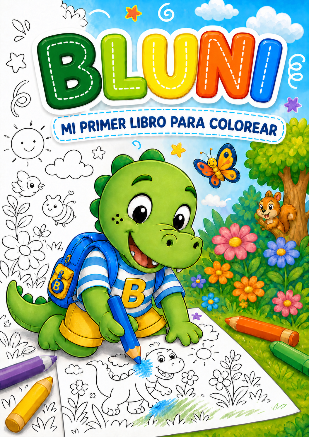 Portada de Mi primer libro para colorear